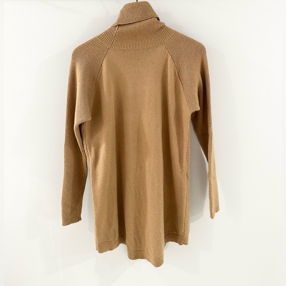 Woolrich Waffle Knit Turtleneck Tunic Sweater Camel
Brown Size Medium - Picture 6 of 6